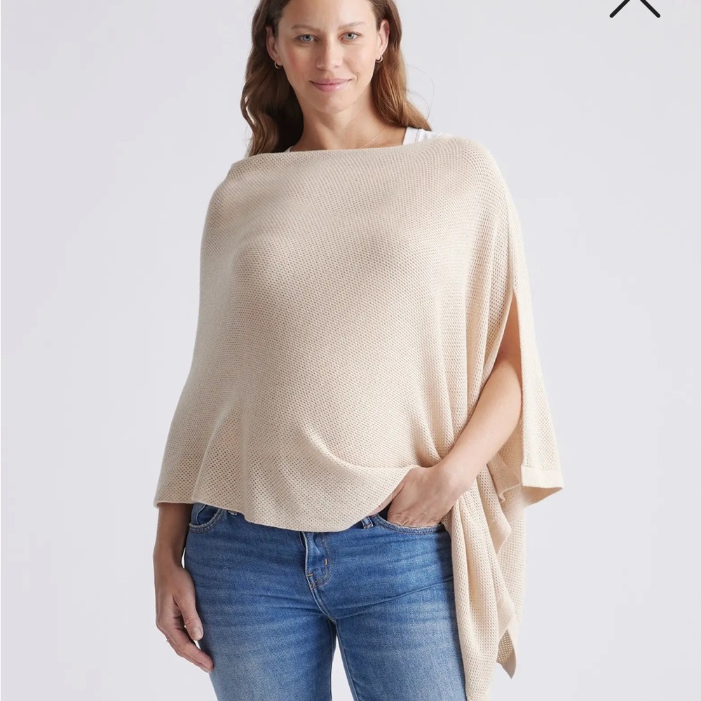 Quince lightweight cotton cashmere nursing cover